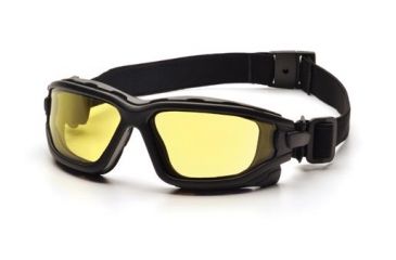 Image of Pyramex I-Force Safety Glasses,Black Strap-Temples/Amber Anti-Fog Lens SB7030SDNT
