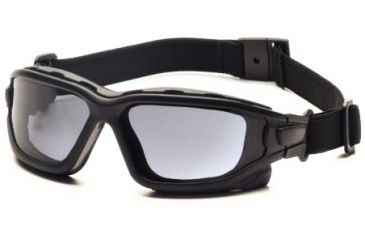 Image of Pyramex I-Force Safety Glasses, Black Frame &amp; Gray Anti-Fog Lens SB7020SDT, EDEMO1