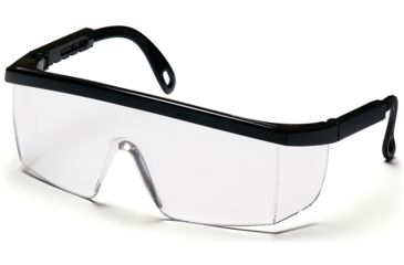 Image of Pyramex Integra Safety Eyewear - Clear Lens, Black Frame SB410S