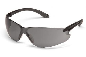 Image of Pyramex Itek Safety Glasses, Gray Frame/Gray Lens w/ Adjustable Temple S5820SADJ