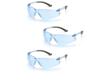 Image of Pyramex Itek Safety Glasses - Infinity Blue Frame, Infinity Blue Lens, Pack of 3