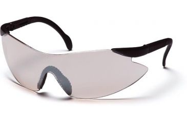 Image of Pyramex Legacy Safety Glasses - Indoor/Outdoor Mirror Lens, Black Temples Frame SB2380S