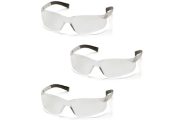 Image of Pyramex Mini Ztek Safety Eyewear - Clear Anti-fog Lens, Clear Frame, Pack of 3