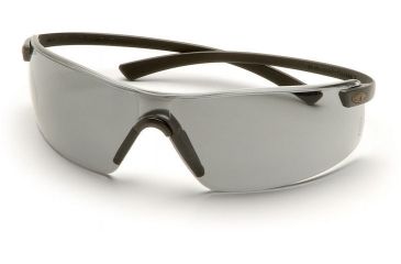 Image of Pyramex Montego Safety Glasses - Silver Mirror Lens, Black Frame SB5370S