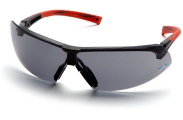 Image of Pyramex Onix Safety Eyewear - Gray Lens, Red Frame SR4920S