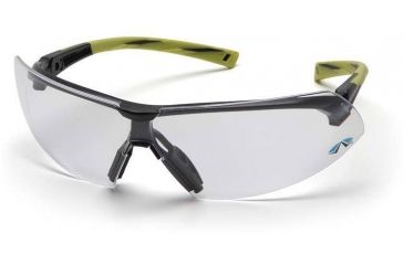 Image of Pyramex Onix Safety Glasses - Clear Lens, Hi Vis Green Frame SGR4910S