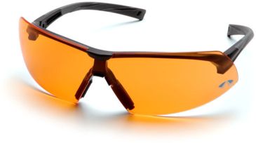 Image of Pyramex Onix Safety Glasses - Orange Lens, Black Frame SB4940S
