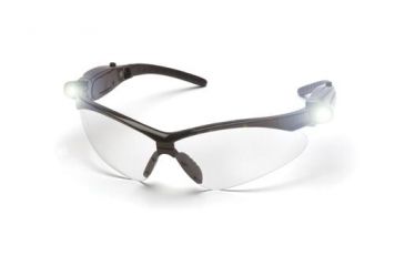 Image of Pyramex PMXTREME Black frame/Clear Anti-Fog Lens with LED Temples, Box SB6310SPLED
