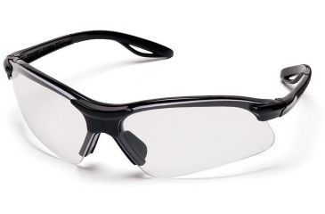 Image of Pyramex Presidente Safety Glasses - Clear Lens, Black Frame SB2210S