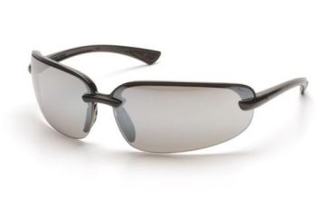 Image of Pyramex Protocol Safety Glasses, Black Frame, Silver Mirror Lens SB6270D