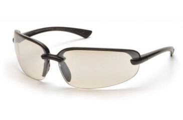Image of Pyramex Protocol Safety Glasses, Black Frame, Indoor/Outdoor Mirror Lens SB6280D