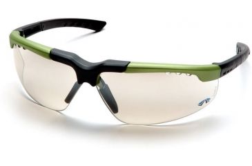 Image of Pyramex Reatta Safety Eyewear - Indoor/Outdoor Mirror Lens, Green-Charcoal Frame SGC4880D