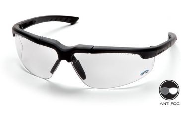 Image of Pyramex Reatta Safety Glasses - Clear Anti-Fog Lens, Charcoal Frame SCH4810DT