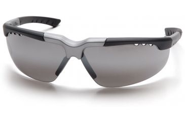 Image of Pyramex Reatta Safety Glasses - Silver Mirror Lens, Black-Silver Frame SBS4870D