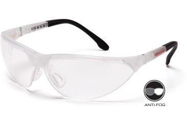 Image of Pyramex Rendezvous Safety Glasses - Clear Anti-Fog Lens, Crystal Clear Frame SCC2810ST