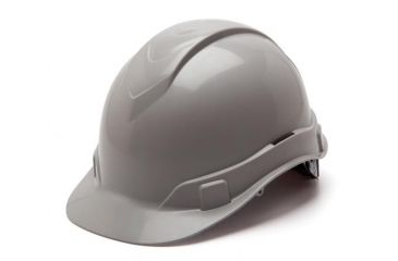 Image of Pyramex Ridgeline HP44 Hard Hat,Cap-Style 4 Point Ratchet Suspension,Gray HP44112