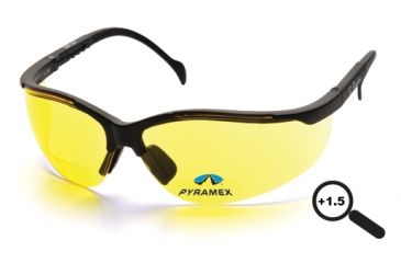 Image of Pyramex V2 Reader Amber Lens Safety Glasses, +1.5 Reading Lens SB1830R15