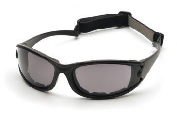 Image of Pyramex PMXCEL Safety Glasses Matte Black Frame, Gray Anti-Fog Lens SB7320DT