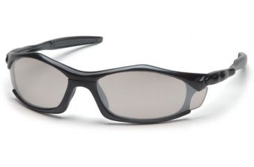 Image of Pyramex Solara Safety Eyewear - Indoor/Outdoor Mirror Lens, Black Frame SB4380D