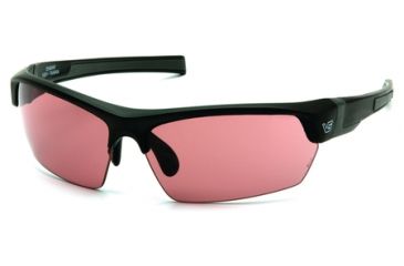 Image of Pyramex Tensaw Smoke Vermillion Lens Black Frame