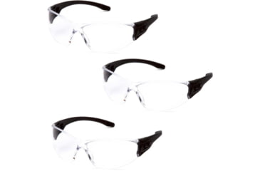 Image of Pyramex Trulock Safety Glasses w/Clear Anti-Fog Lens, Black, Pack of 3