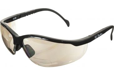 Image of Pyramex V2 Reader Glasses - Indoor/Outdoor Mirror + 2.5 Lens, Black Frame SB1880R25