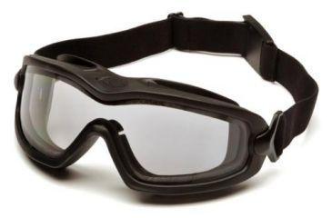Image of Pyramex V2G-XP Safety Goggles - Black Frame, Dual Clear Anti-Fog Lens