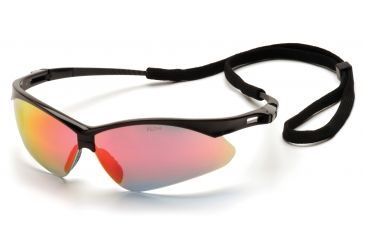 Image of Pyramex Wildfire Safety Glasses, Ice Orange Mirror Lenses with Cord SB6345SP