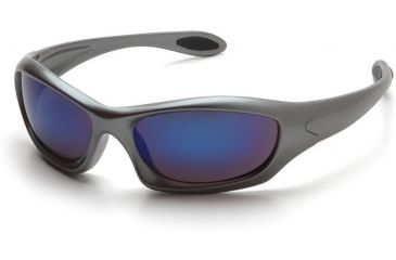 Image of Pyramex Zone 3 Safety Eyewear - Ice Blue Mirror Lens, Gun Metal Frame SG5265D