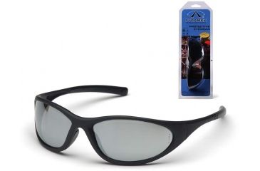 Image of Pyramex Zone II Safety Eyewear - Silver Mirror Lens, Matte Black Frame SB3370E3
