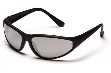 Image of Pyramex Zone Safety Eyewear - Silver Mirror Lens, Black Frame SB970E