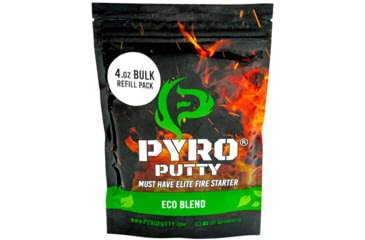 Image of Pyro Putty Eco Blend Refillable Firestarter Bag, Green, 4oz, PP4OZE