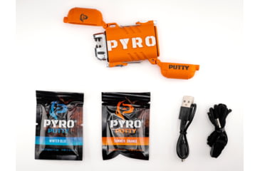 Image of Pyro Putty Elite Dual Arch Rechargeable Lighter, Blaze Orange, PPARC2