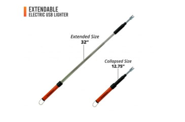 Image of Pyro Putty Extendable Flexible ARC Lighter, Silver, 12-30in, PPTFL