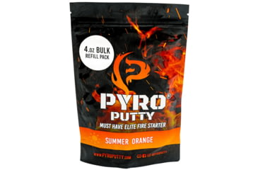 Image of Pyro Putty Summer Blend Refillable Firestarter Bag, Orange, 4oz, PP4OZS