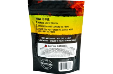 Image of Pyro Putty Ultra Lite Blend Refillable Firestarter Bag, Yellow, 4oz, PP4OZUL