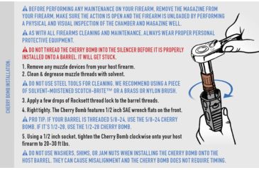 Image of Q CB1/228 Cherry Bomb Muzzle Brake/Suppressor Adapter 1/2x28