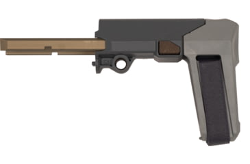 Image of Q Honey Badger Pistol Brace, Gray, ACC-HB-BRACE-ASSEMBLY