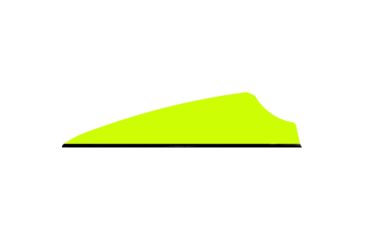Image of Q2i Fusion X-II SL Vanes 1.75 in. 100 pk., Neon Yellow 1001230