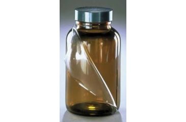 Image of Qorpak Safety-Coated Bottles, Qorpak 7526TW Amber Wide Mouth Packers