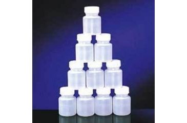 Image of Qorpak Round Bottles, High-Density Polyethylene, Wide Mouth 7354G