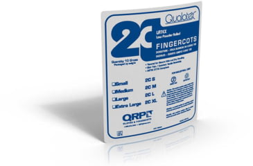 Image of QRP Fingercot 3MIL Latex Lg PK1440 2CL Fingercot 3MIL Latex Lg PK1440, Case of 28800