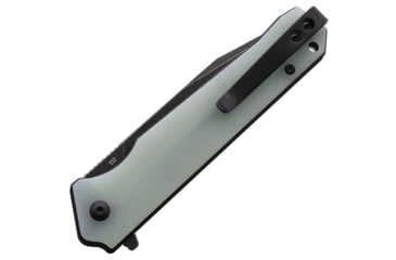 Image of QSP Knife Mamba Linerlock Jade Folding Knife, 3.5in, Black Stonewash Finish D2 Tool Steel Blade, Jade G10 Handle, QS111-J2