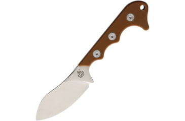 Image of QSP Knife Neckmuk Neck Knife Brown, 2.88 satin finish D2 tool steel blade, Brown G10 handle, QS125-B
