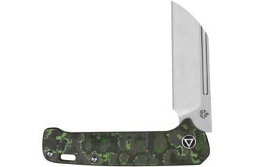 Image of QSP Knife Penguin Jungle CF Folding Knife, 4in Closed, 3in Stonewash CPM-20CV SS Blade, Jungle Fat Carbon Fiber Handle, QS130SJE1