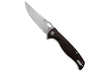 Image of Qsp QSP Gavial Liner Lock Knife Brown Micarta 4" Satin, Brown, D2, adult, BHQ-182223