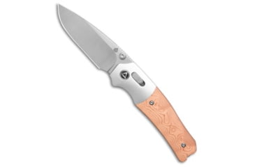 Image of Qsp QSP Jacob Lundquist Vault Glyde Lock Knife G-10/Copper Foil 3.25&quot; SW/Satin, Copper, Sandvik 14C28N, adult, BHQ-218066