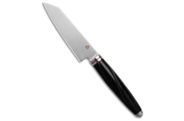 Image of Qsp QSP Mulan Series 4" Kritsuke Kitchen Knife Ebony Wood, Black, Sandvik 14C28N, adult, BHQ-189741