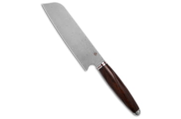 Image of Qsp QSP Mulan Series 7" Santoku Kitchen Knives Desert Iron Wood Damascus, Brown, Damascus, adult, BHQ-189736