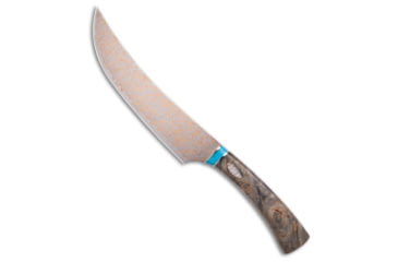 Image of Qsp QSP Noble Series 7.75" Butcher Kitchen Knives Wood Copper Damascus, Blue/Gray, Damascus, adult, BHQ-189746